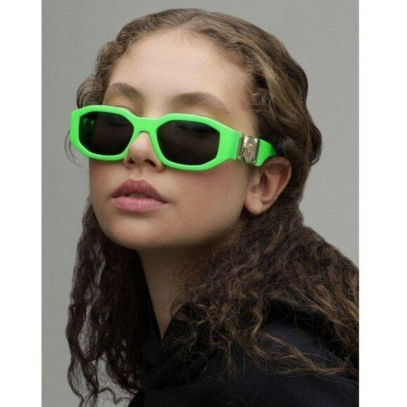 NEW Versace VE4361 531987 Medusa Biggie Green Gray Unisex Sunglasses - Picture 5 of 9